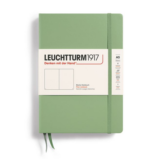 Leuchtturm1917 A5 Medium Hardcover Plain Notebook - Sage