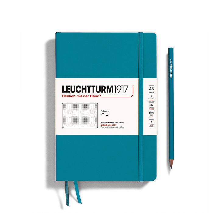 Leuchtturm1917 A5 Medium Softcover Dotted Notebook - Ocean (Discontinued)