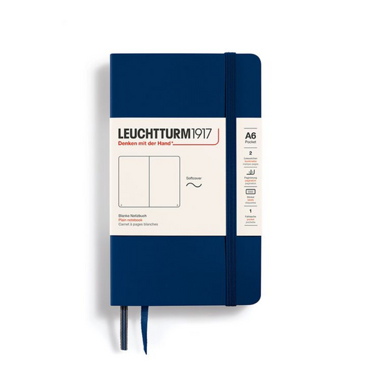 Leuchtturm1917 A6 Pocket Softcover Plain Notebook - Navy