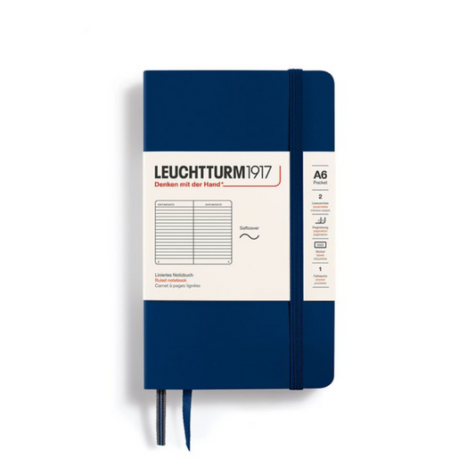 Leuchtturm1917 A6 Pocket Softcover Ruled Notebook - Navy