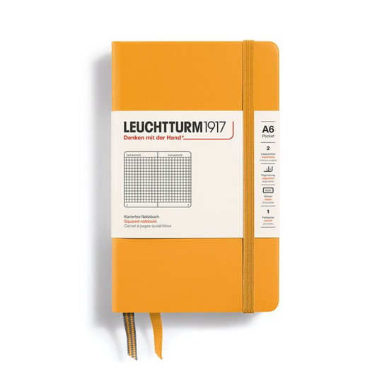 Leuchtturm1917 A6 Pocket Hardcover Squared Notebook - Rising Sun