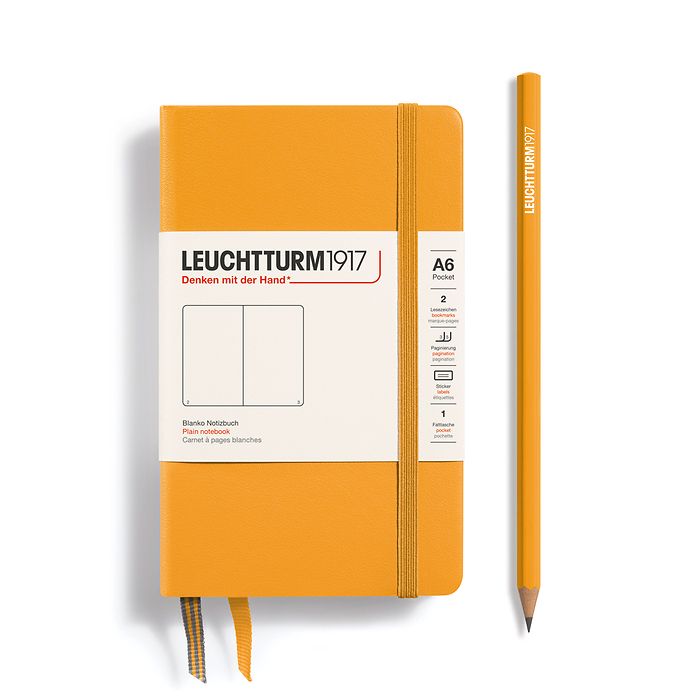 Leuchtturm1917 A6 Pocket Hardcover Plain Notebook - Rising Sun