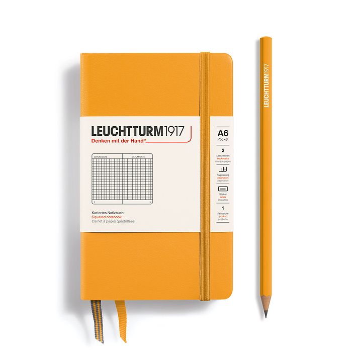 Leuchtturm1917 A6 Pocket Hardcover Squared Notebook - Rising Sun