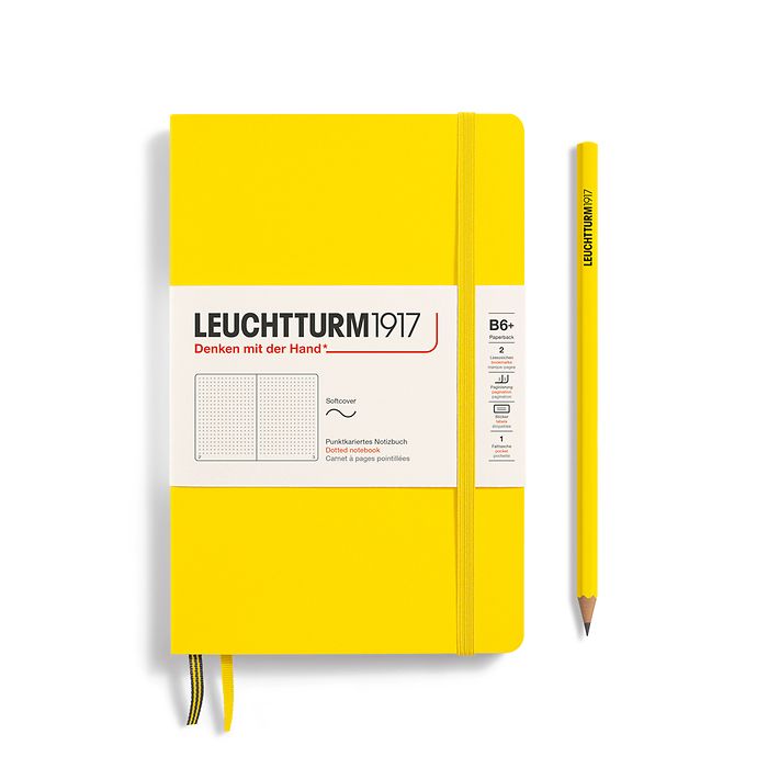 Leuchtturm1917 Softcover Notebook B6+ Lemon - Dotted