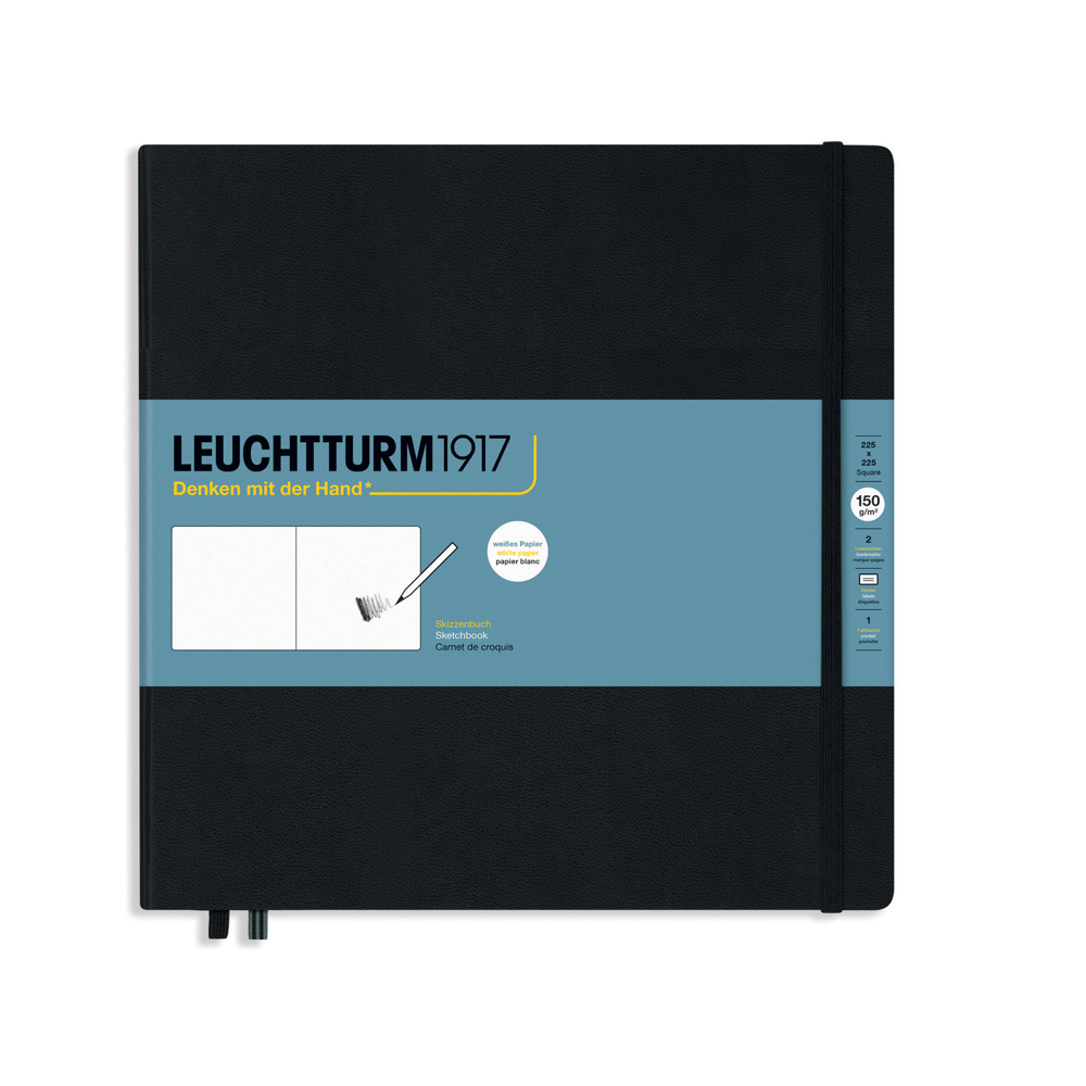 Leuchtturm1917 Sketchbook Square Hardcover - Black
