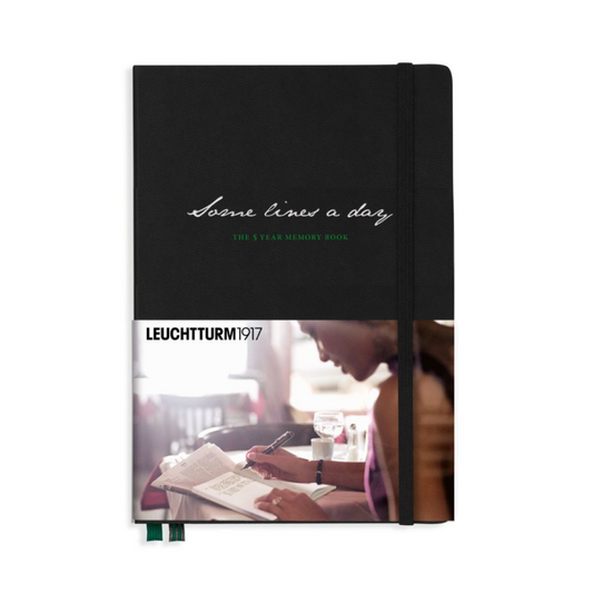 Leuchtturm1917 Some Lines a Day A5 Medium Hardcover Notebook - Black
