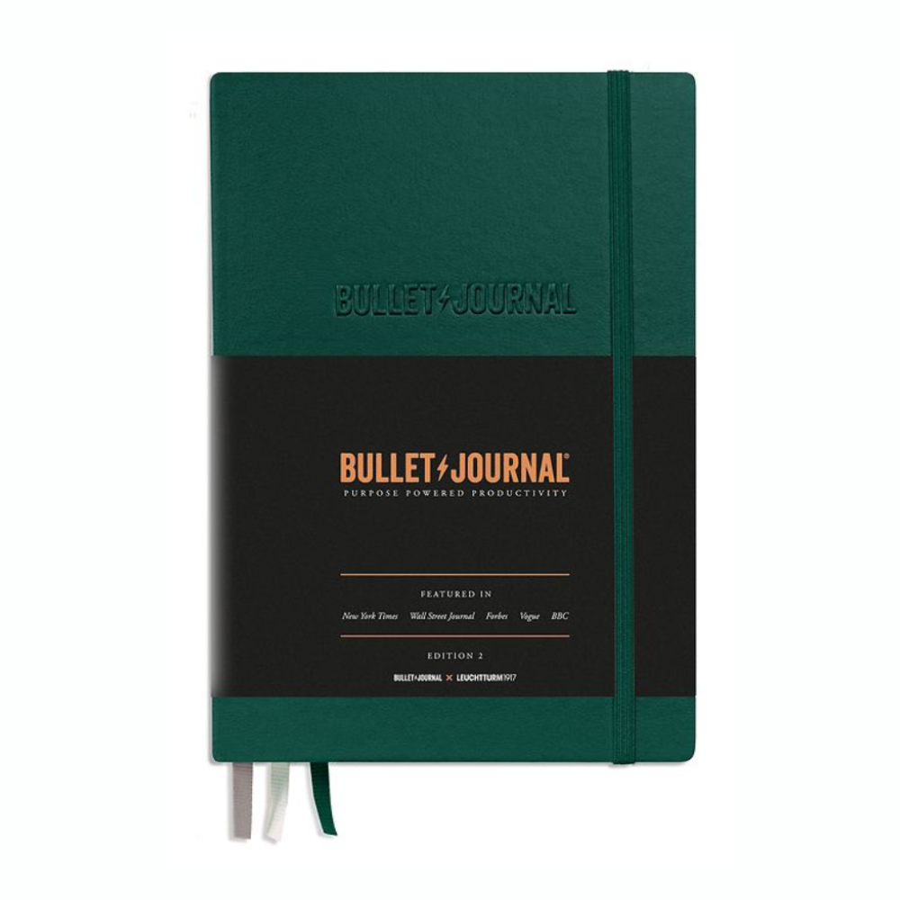 Leuchtturm1917 Bullet Journal A5 Hardcover Dotted Notebook - Green23 ...