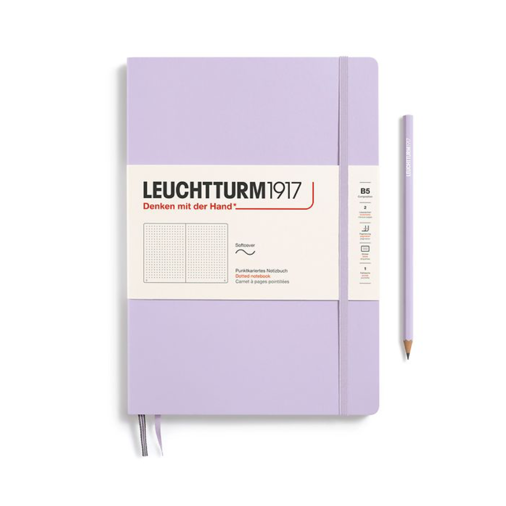 Leuchtturm1917 Composition B5 Softcover Dotted Notebook - Lilac