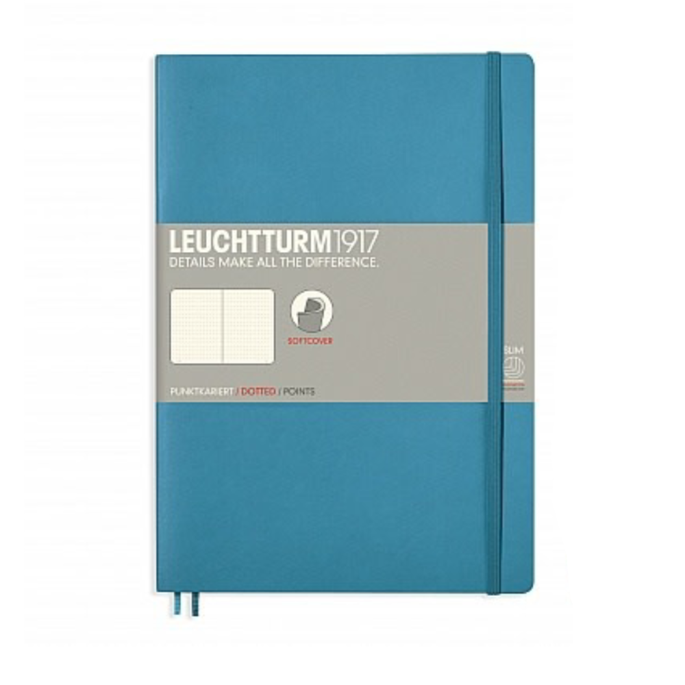 Leuchtturm1917 Composition B5 Softcover Dotted Notebook - Nordic Blue (Discontinued)