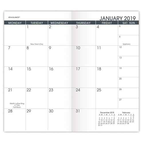 At-A-Glance 2027 Monthly Pocket Planner Refill for 70-064