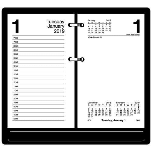 At-A-Glance 2027 Daily (No. 17) Desk Calendar Refill (4" x 6")