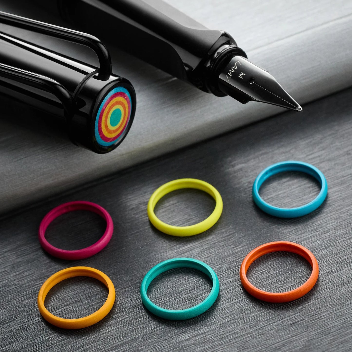 LAMY safari Multi-Ring Fountain Pen Set - All Black (Special Edition)