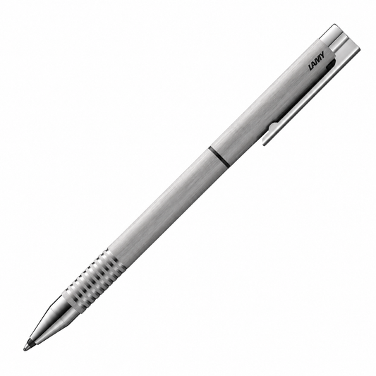 LAMY logo Twin Pen - Brushed Stainless Steel