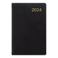Letts of London 2024 Belgravia Mini Pocket Week to View Leather Planner - Black