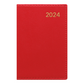 Letts of London 2024 Belgravia Mini Pocket Week to View Leather Planner - Red