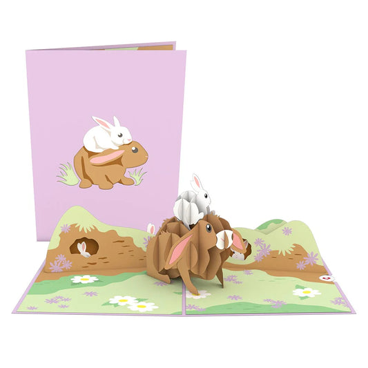 Lovepop Pop-Up Card - Bunny Family