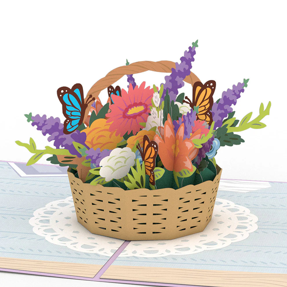 Lovepop Pop-Up Card - Flower Basket