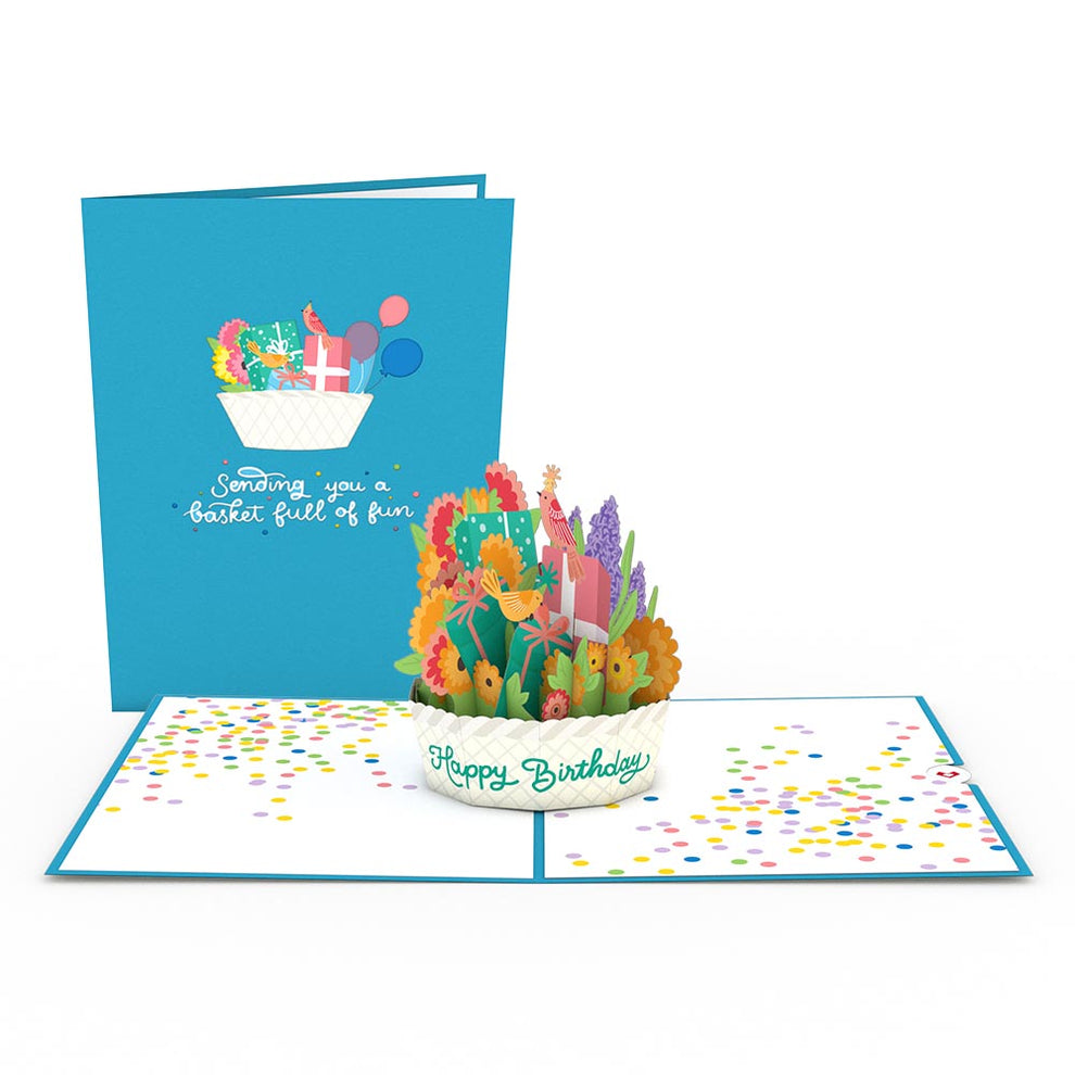 Lovepop Pop-Up Card - Happy Birthday Basket