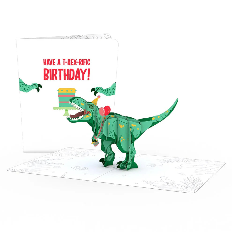 Lovepop Playpop Card - T-Rex Birthday