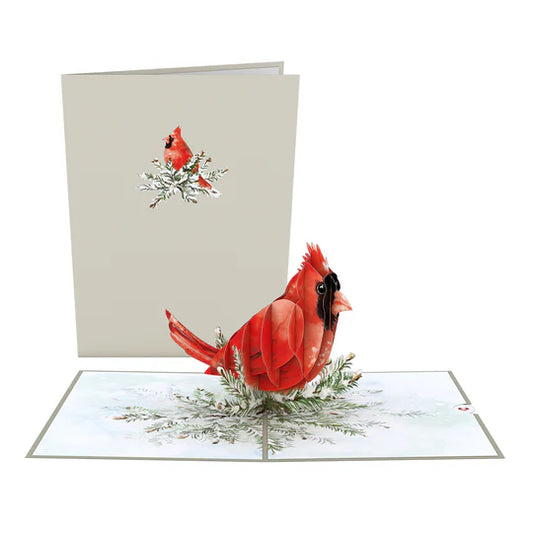 Lovepop Pop-Up Card - Winter Cardinal