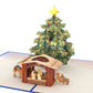 Lovepop Pop-Up Card - Nativity Christmas Tree