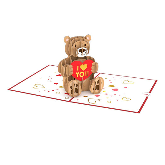 Lovepop Pop-Up Card - Valentine's Day Love Bear
