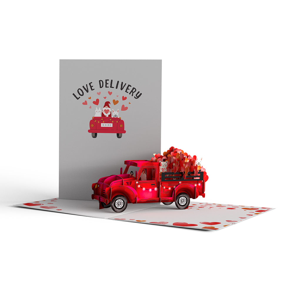 Lovepop Pop-Up  Card - Giant Love Delivery Truck