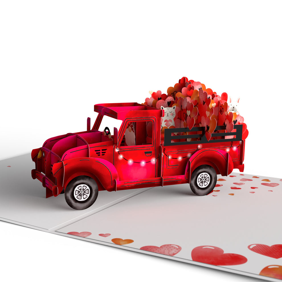 Lovepop Pop-Up  Card - Giant Love Delivery Truck