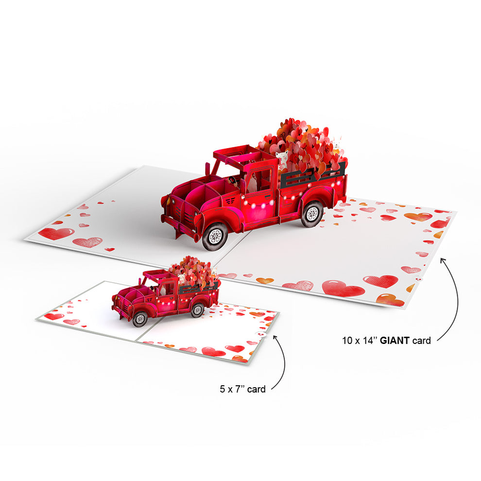 Lovepop Pop-Up  Card - Giant Love Delivery Truck