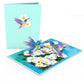 Lovepop Pop-Card - Daisy Patch Hummingbirds