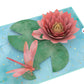 Lovepop Pop-Up Card - Water Lily Dragonfly