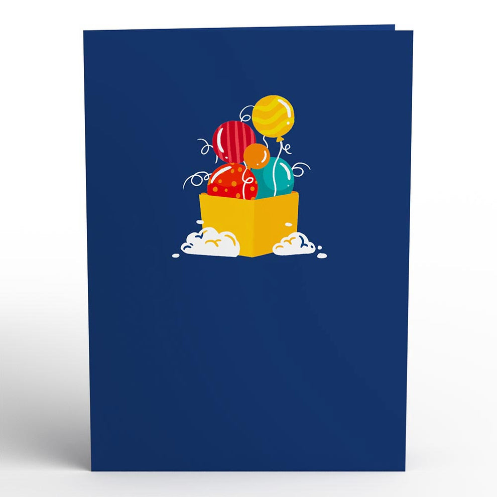 Lovepop Pop-Up Card - Happy Birthday Banner and Balloons