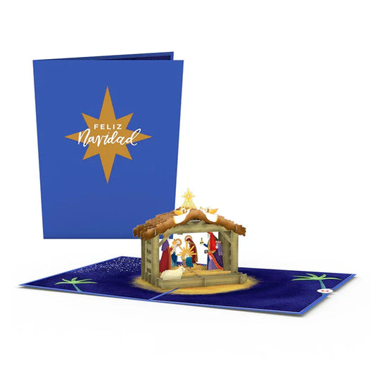 Lovepop Pop-Up Card - Feliz Navidad Nativity