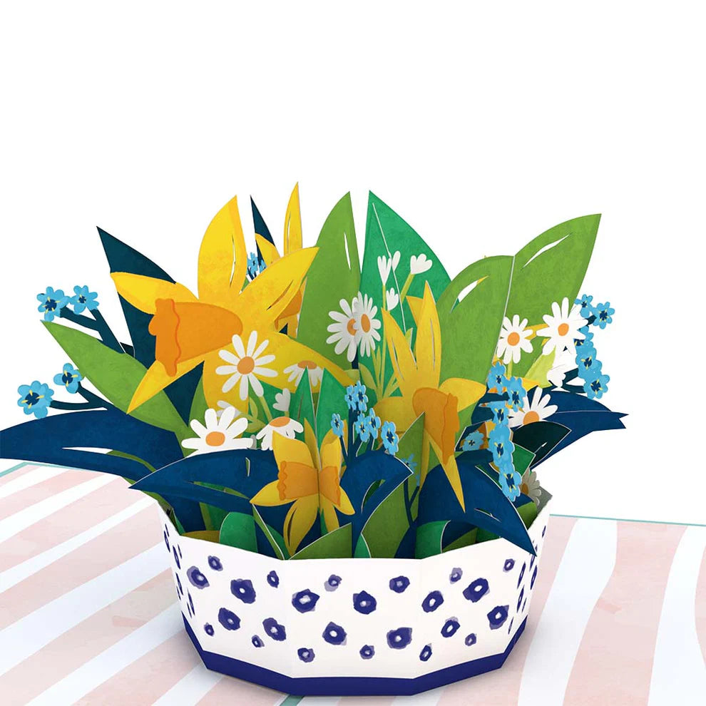 Lovepop Pop-Up Card - Mother's Day Daffodil Basket