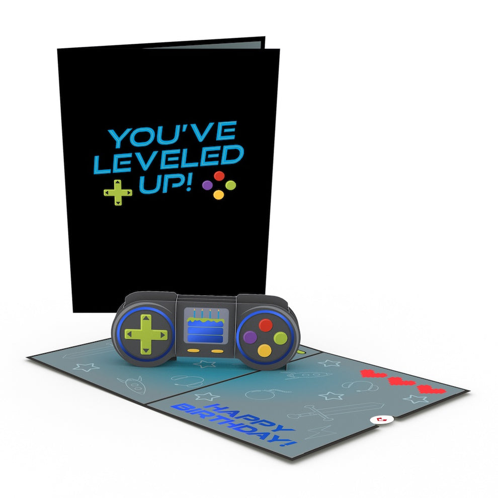 Lovepop Pop-Up Card - Leveled Up Gamer Birthday