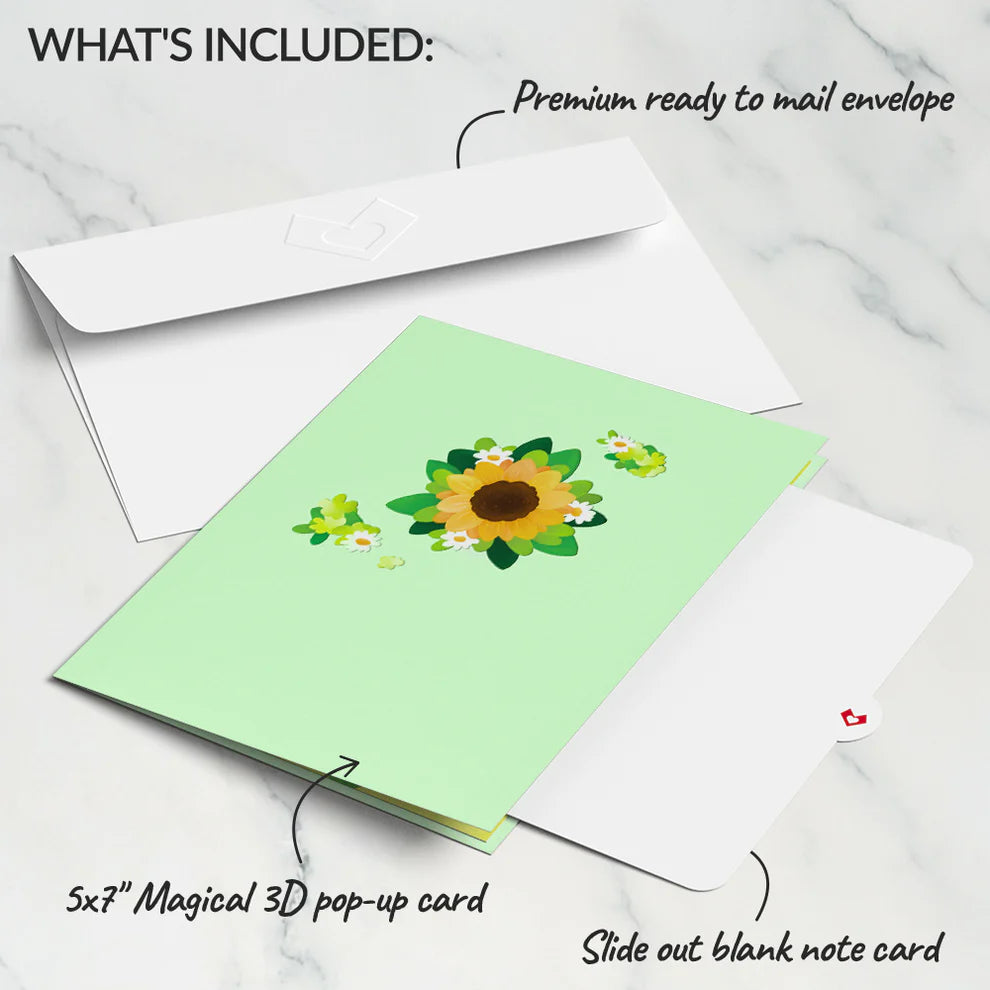 Lovepop Pop-Up Card - Sunflower Butterflies