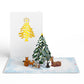 Lovepop Pop-Up Card - Woodland White Christmas