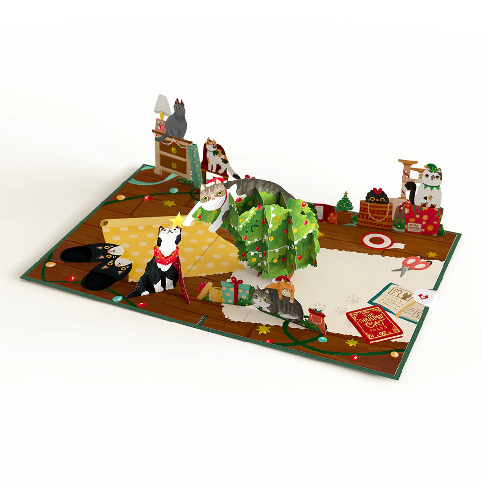 Lovepop Pop-Up Card - Meowy Little Christmas Cats