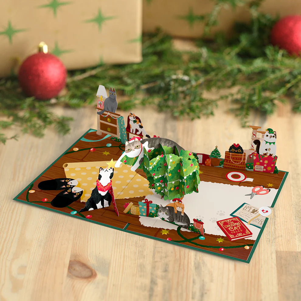 Lovepop Pop-Up Card - Meowy Little Christmas Cats