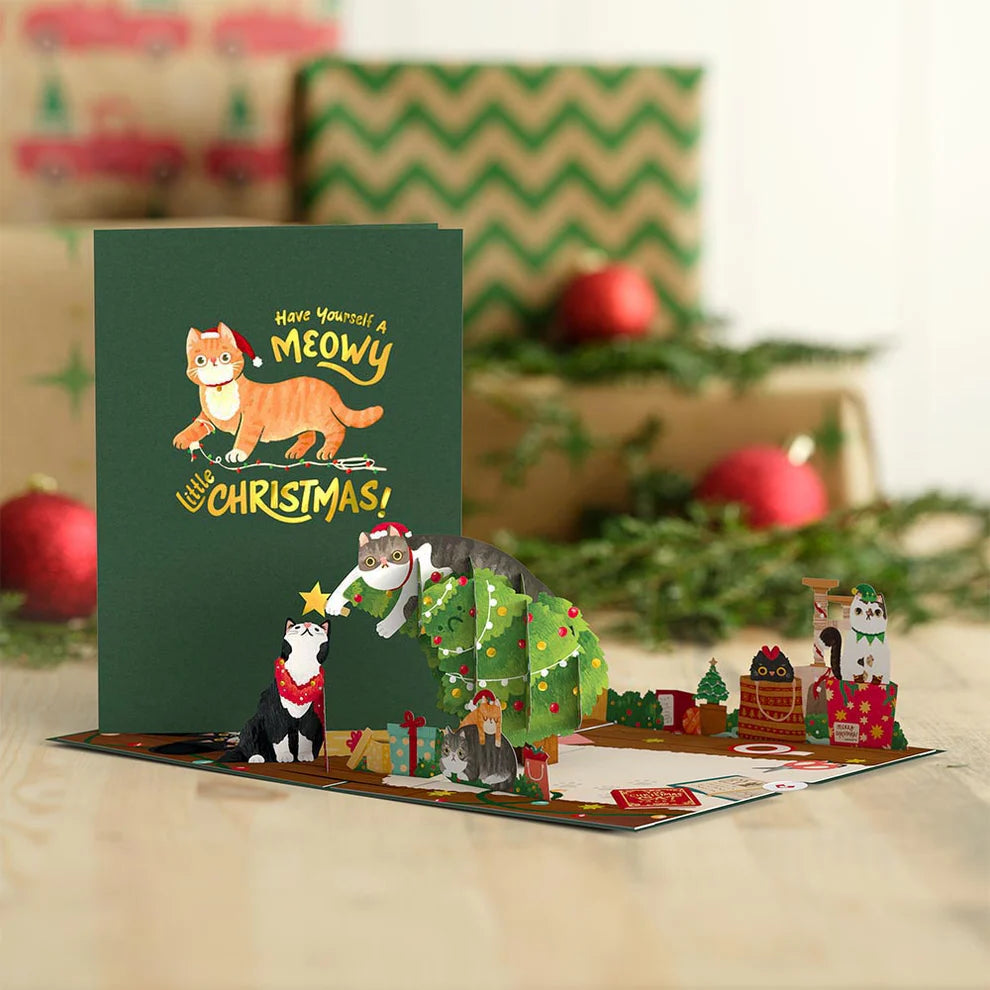 Lovepop Pop-Up Card - Meowy Little Christmas Cats