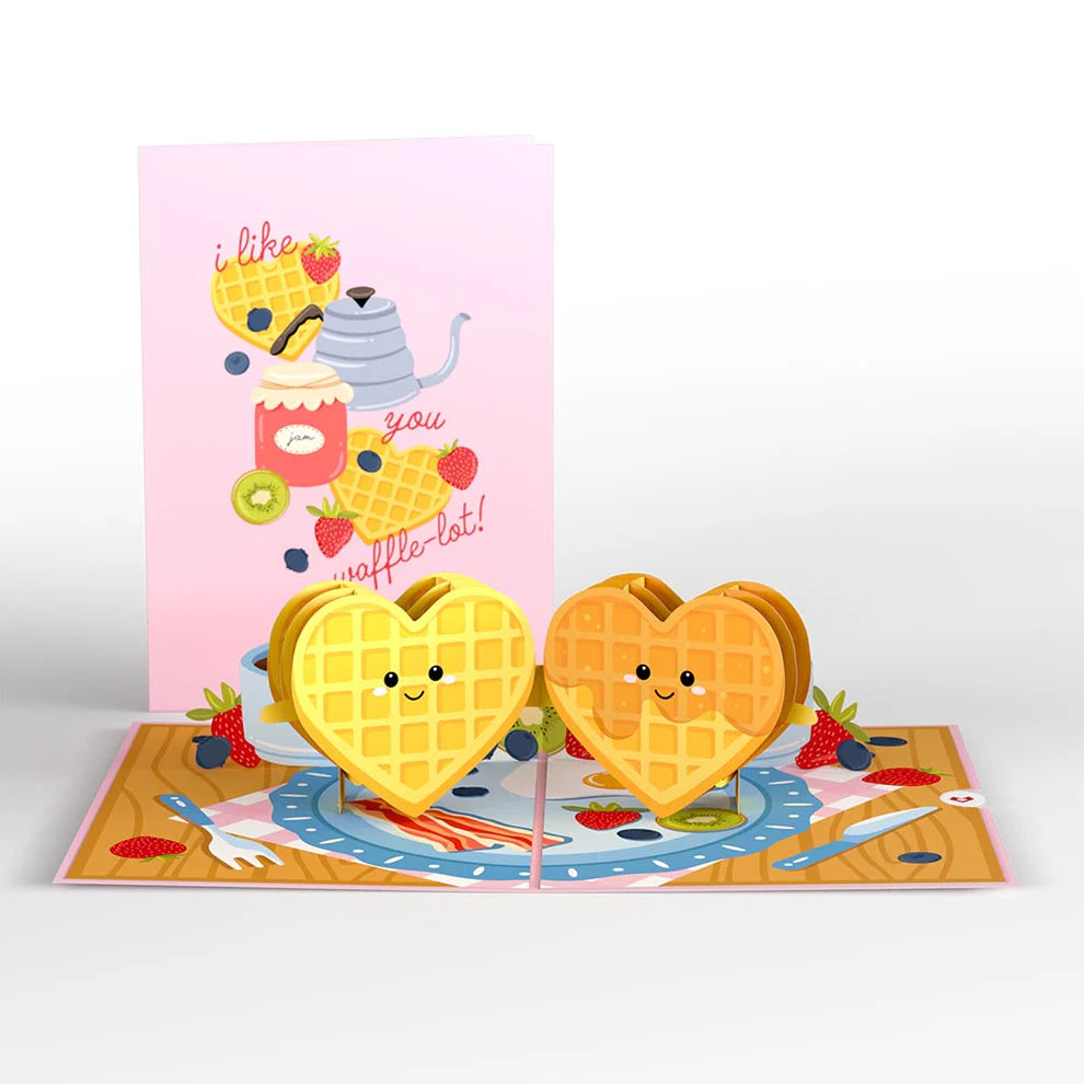 Lovepop Pop-Up Card - Like You a Waffle-Lot