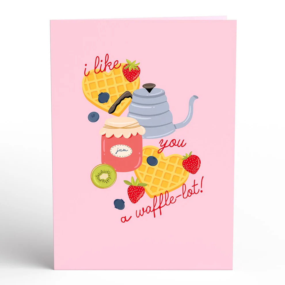 Lovepop Pop-Up Card - Like You a Waffle-Lot