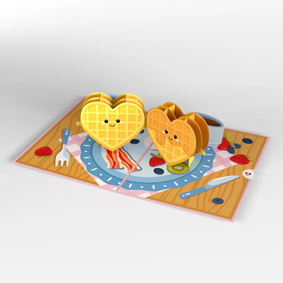 Lovepop Pop-Up Card - Like You a Waffle-Lot