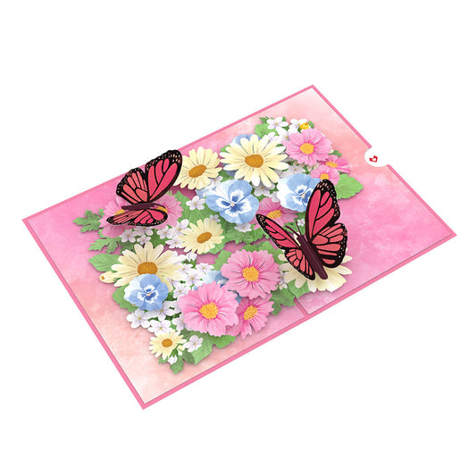 Lovepop Pop-Up Card - Floral Garden Butterflies
