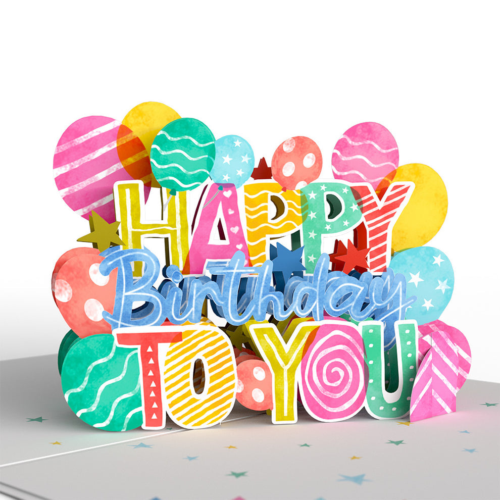 Lovepop Pop-Up Card - Let's Celebrate Birthday
