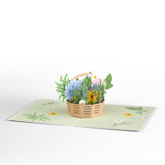 Lovepop Pop-Up Card - Hydrangea Basket