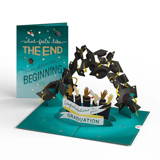 Lovepop Pop-Up Card - The End Is The Beginning Graduation