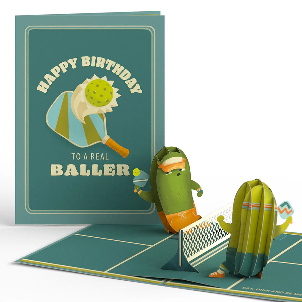Lovepop Pop-Up Card - Pickleball Birthday Baller