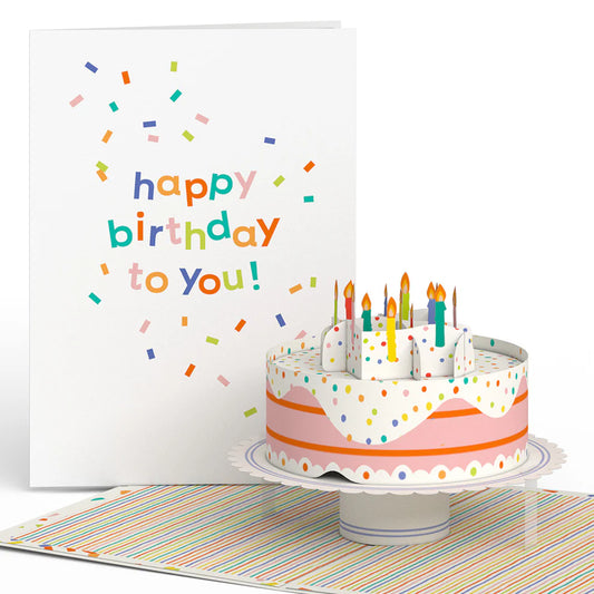 Lovepop Pop-Up Card - Happy Birthday To You! Confetti Cake