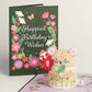 Lovepop PlushPop-Up Card - 'Happiest Birthday Wishes' Floral Field Mouse